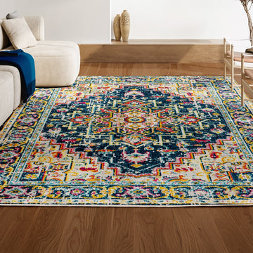 Brooklyn Geometric Medallion Area Rug